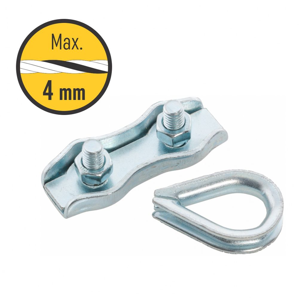 Конектор за врата на ел. ограда за тел/въже 2-4 мм 2 комплекта