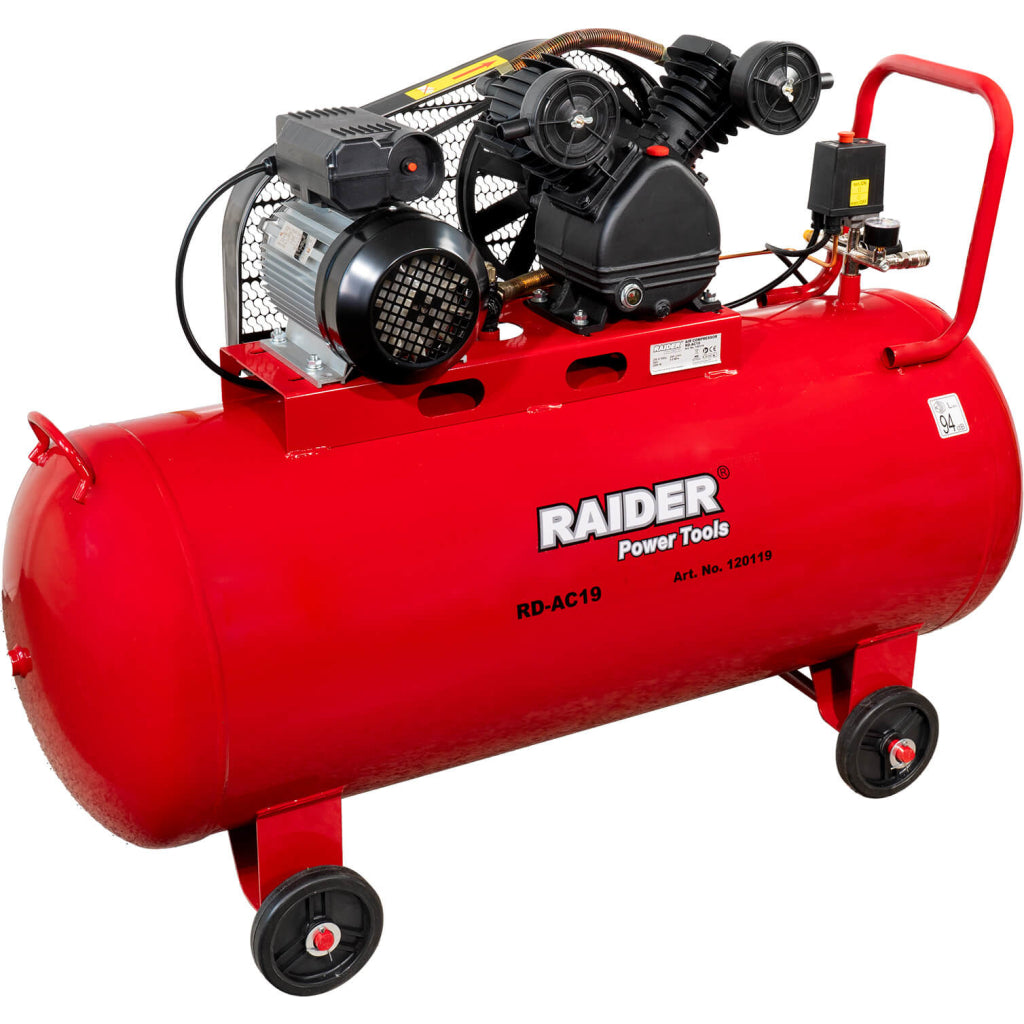 Въздушен компресор 200 л 2.2KW 230V RAIDER RD-AC19