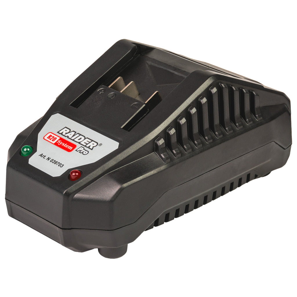 Ъглошлайф 125 мм с акумулатор R20 4Ah 2 режещи диска и пластмасова кутия RAIDER PRO