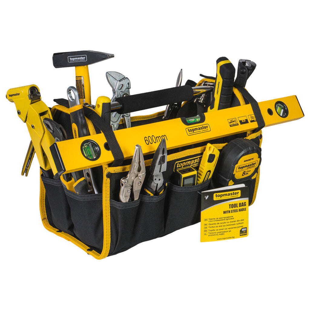 Чанта за инструменти с дръжка от стомана TOPMASTER