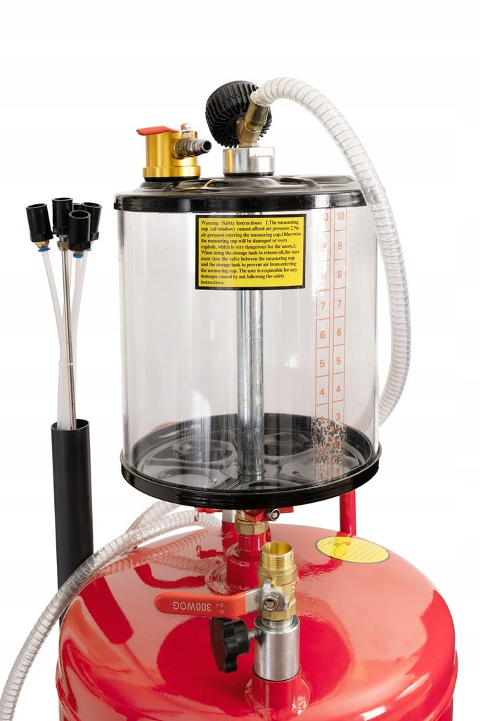 Пневматичен рекуператор на масло със засмукване 80 л INVENTO