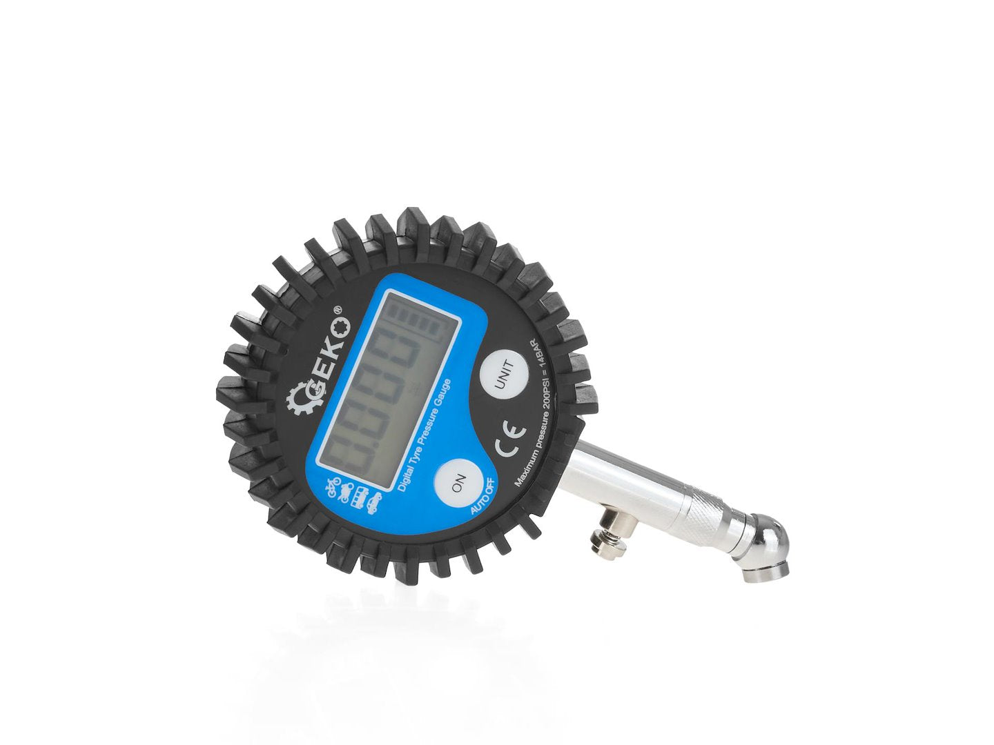 Манометър с цифров дисплей за проверка на налягане в гумите GEKO
