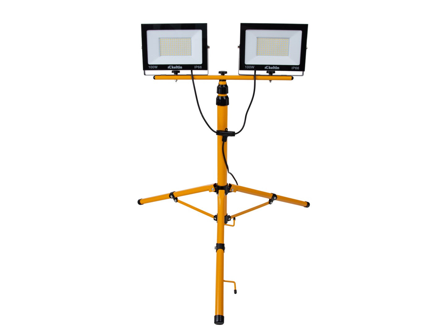 LED работна лампа 2 х 100W 6500K с регулируема стойка за статив