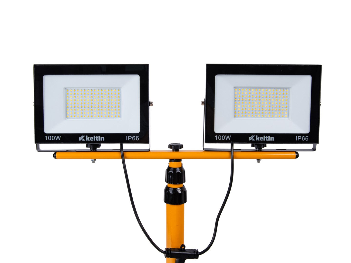 LED работна лампа 2 х 100W 6500K с регулируема стойка за статив