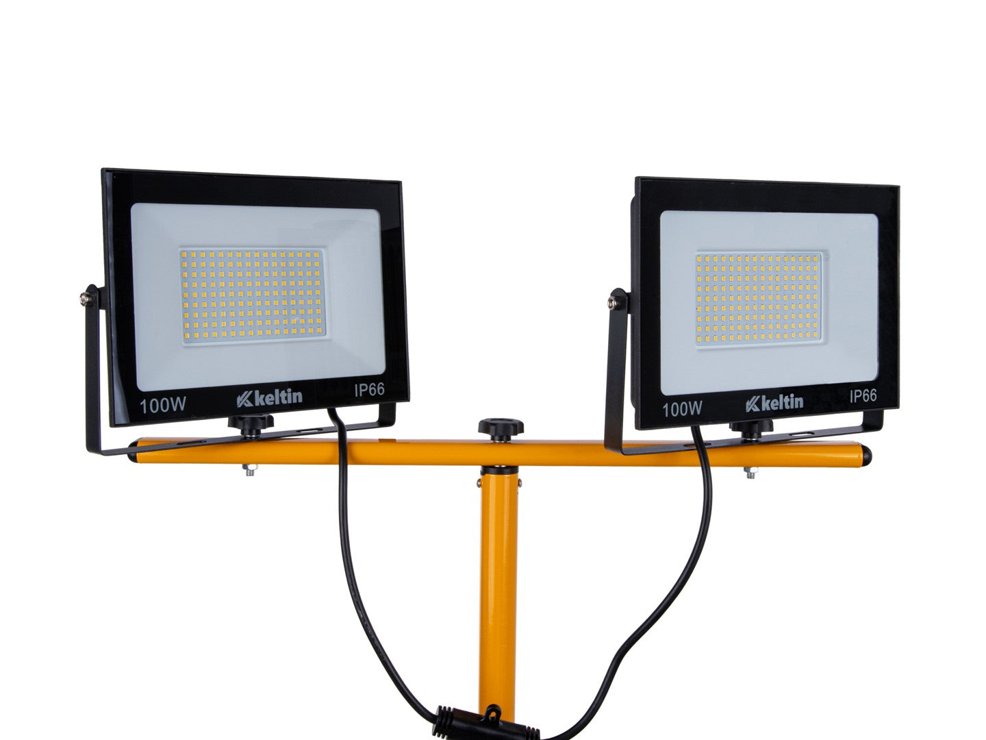 LED работна лампа 2 х 100W 6500K с регулируема стойка за статив