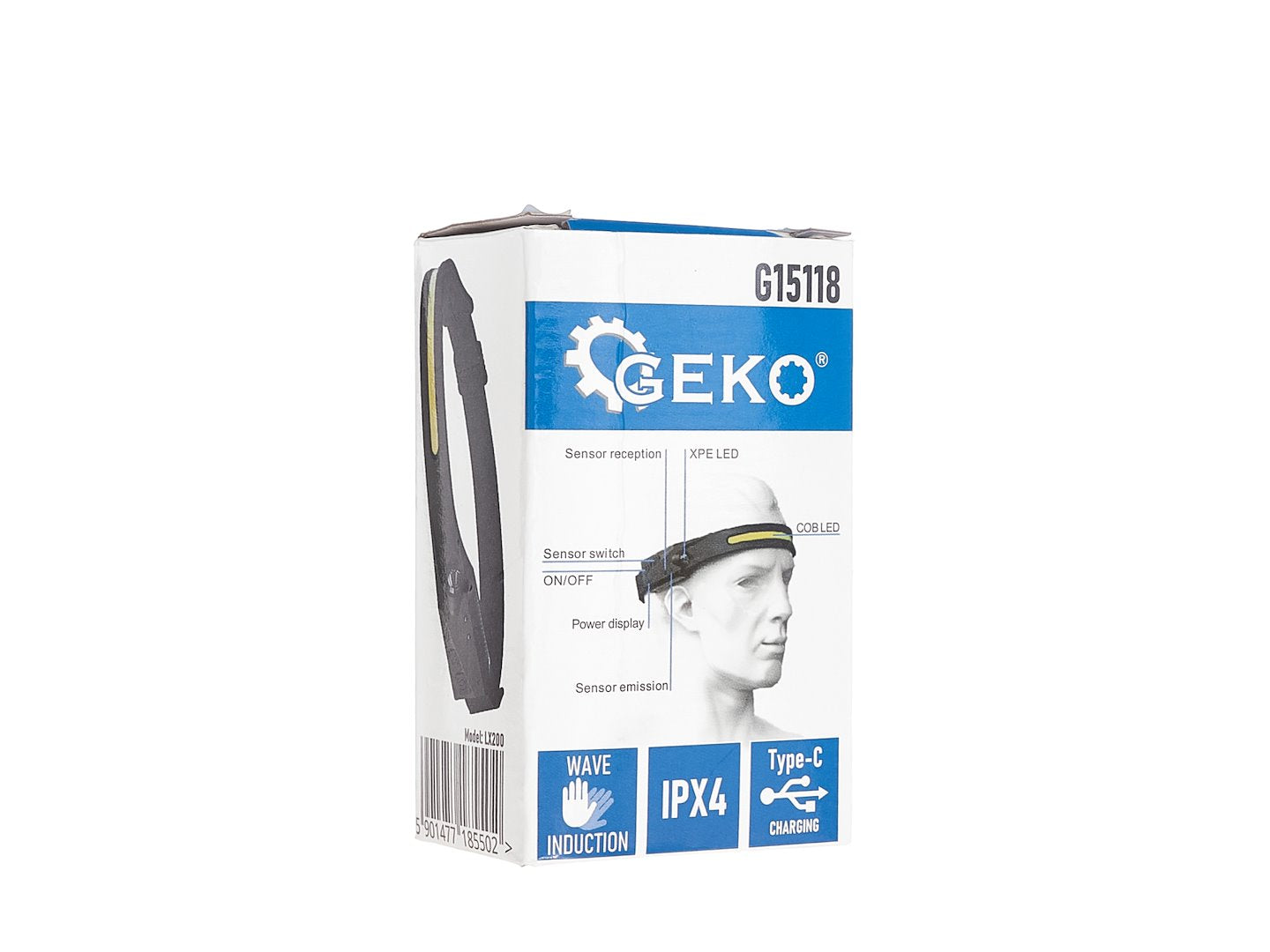 Челно фенерче с вътрешна батерия, сензор за движение, водоустойчиво, LED лента 3W COB GEKO