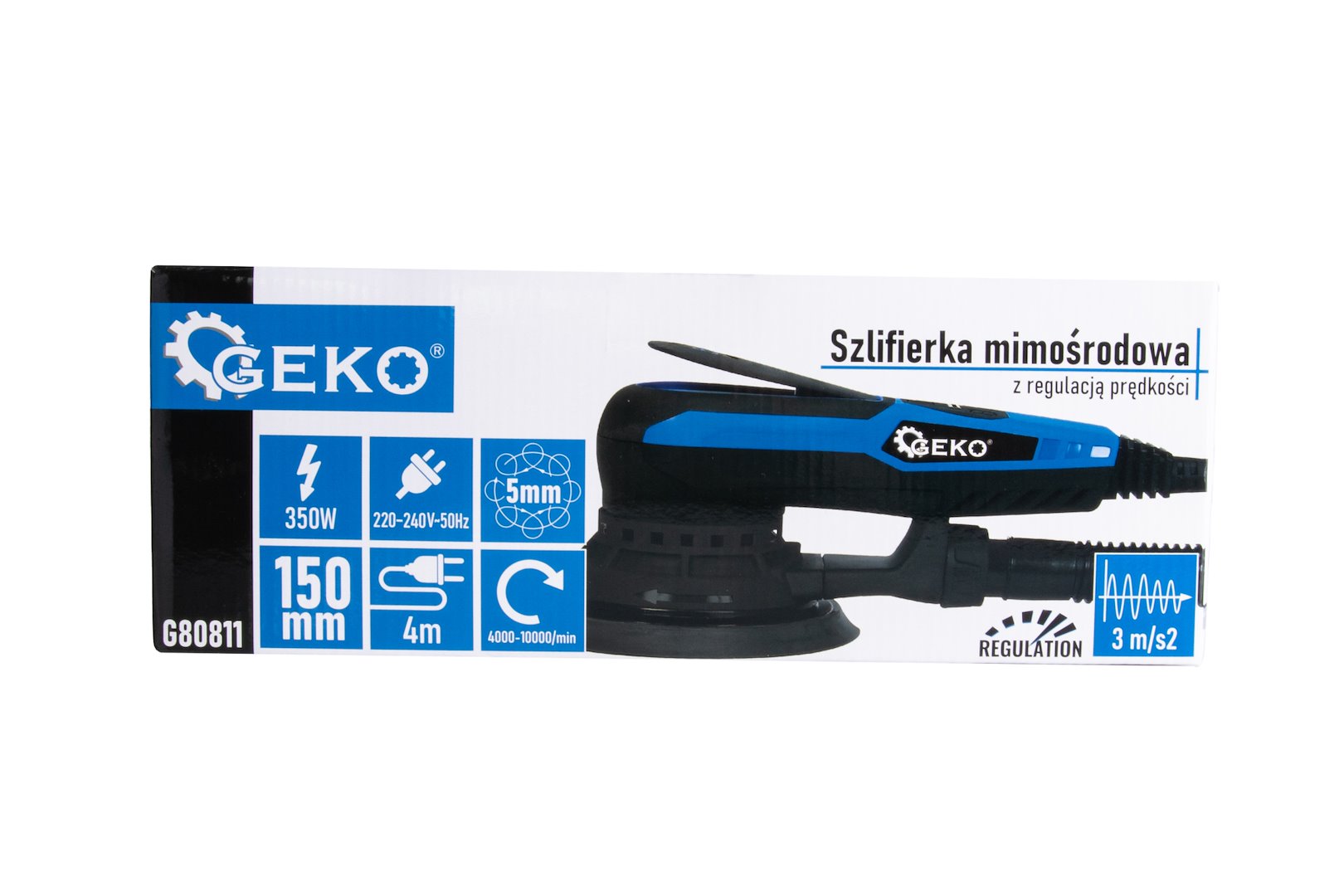 Орбитален ексцентършлайф 150 мм 350W GEKO