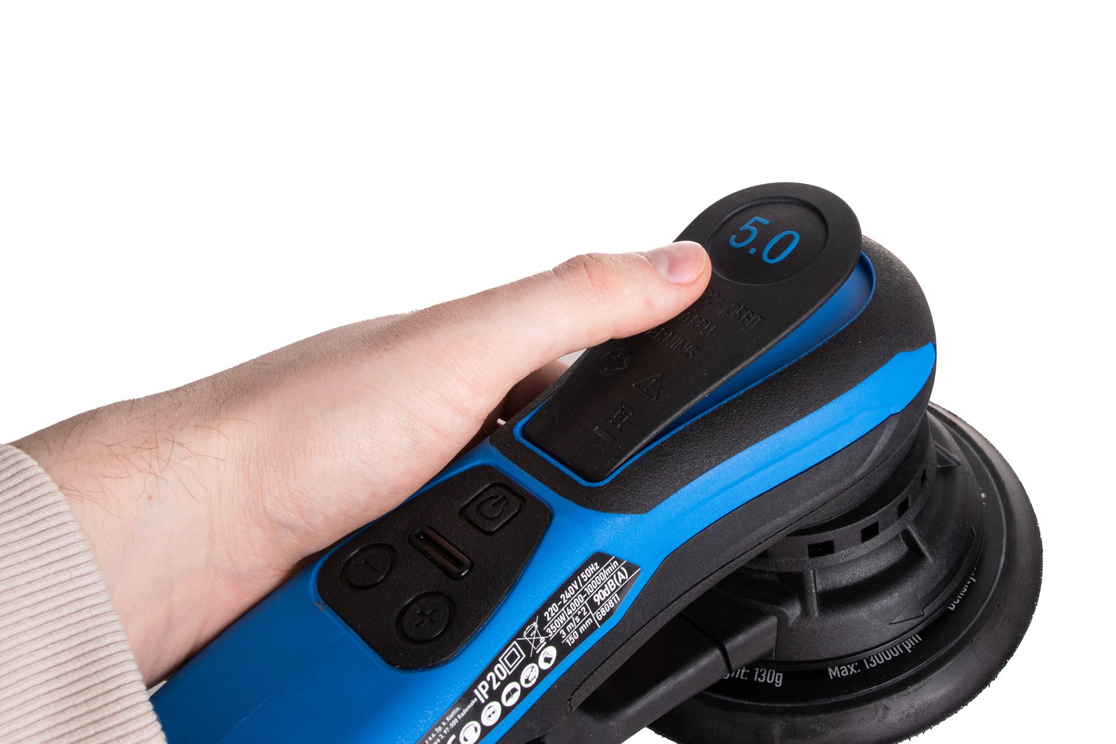 Орбитален ексцентършлайф 150 мм 350W GEKO