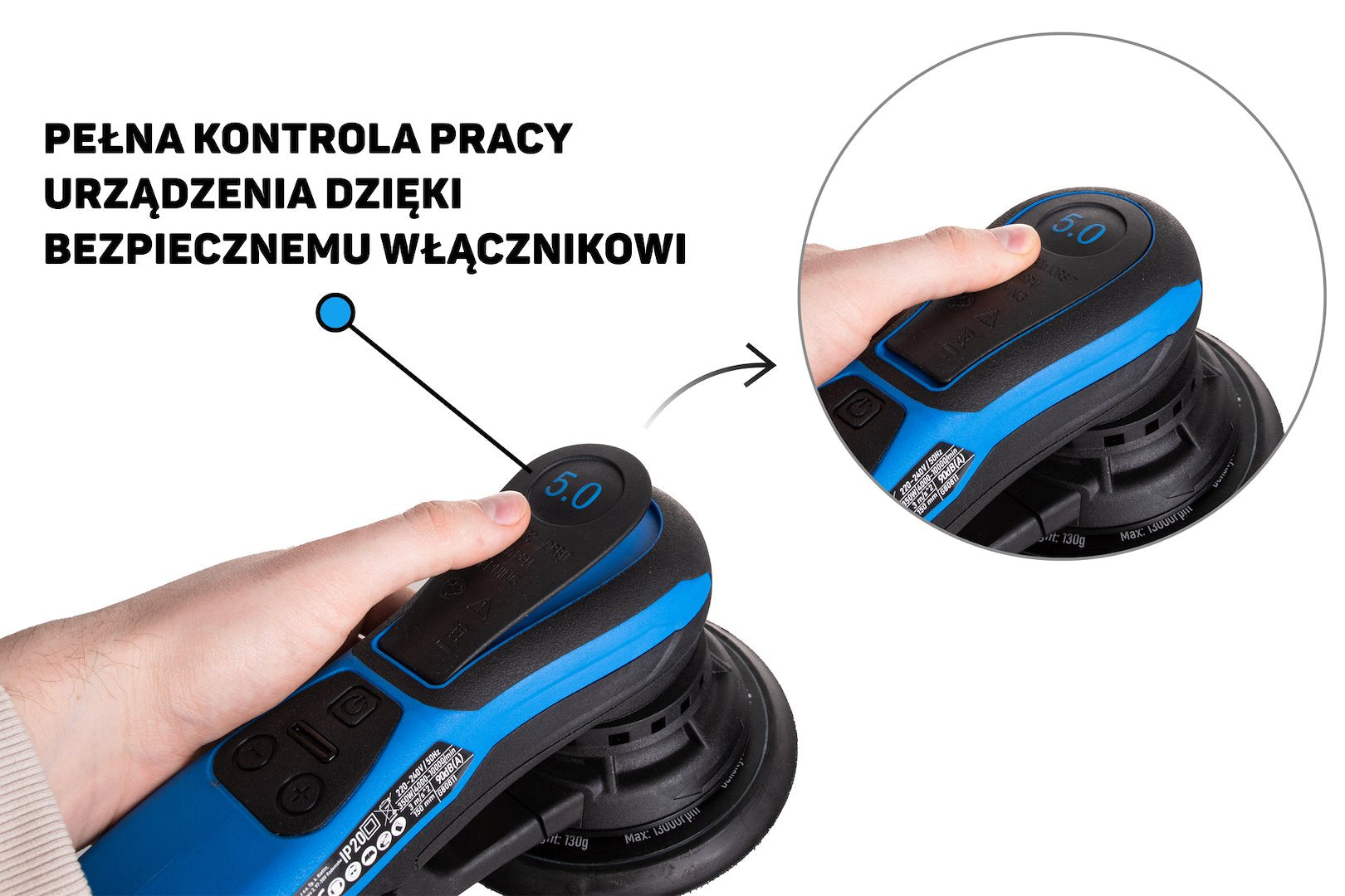 Орбитален ексцентършлайф 150 мм 350W GEKO