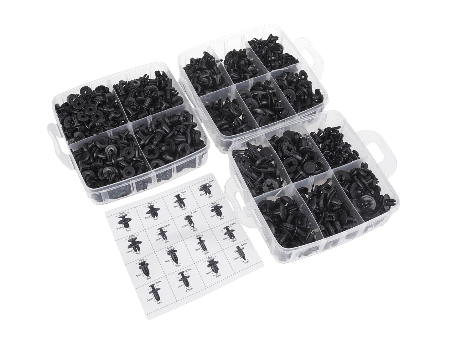 Комплект инструменти за сваляне на скоби за тапицерия с универсални щипки и скоби 655 части