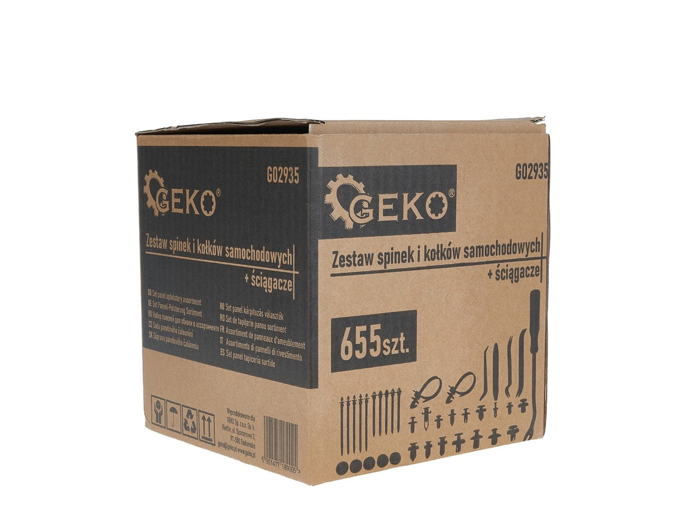 Комплект инструменти за сваляне на скоби за тапицерия с универсални щипки и скоби 655 части