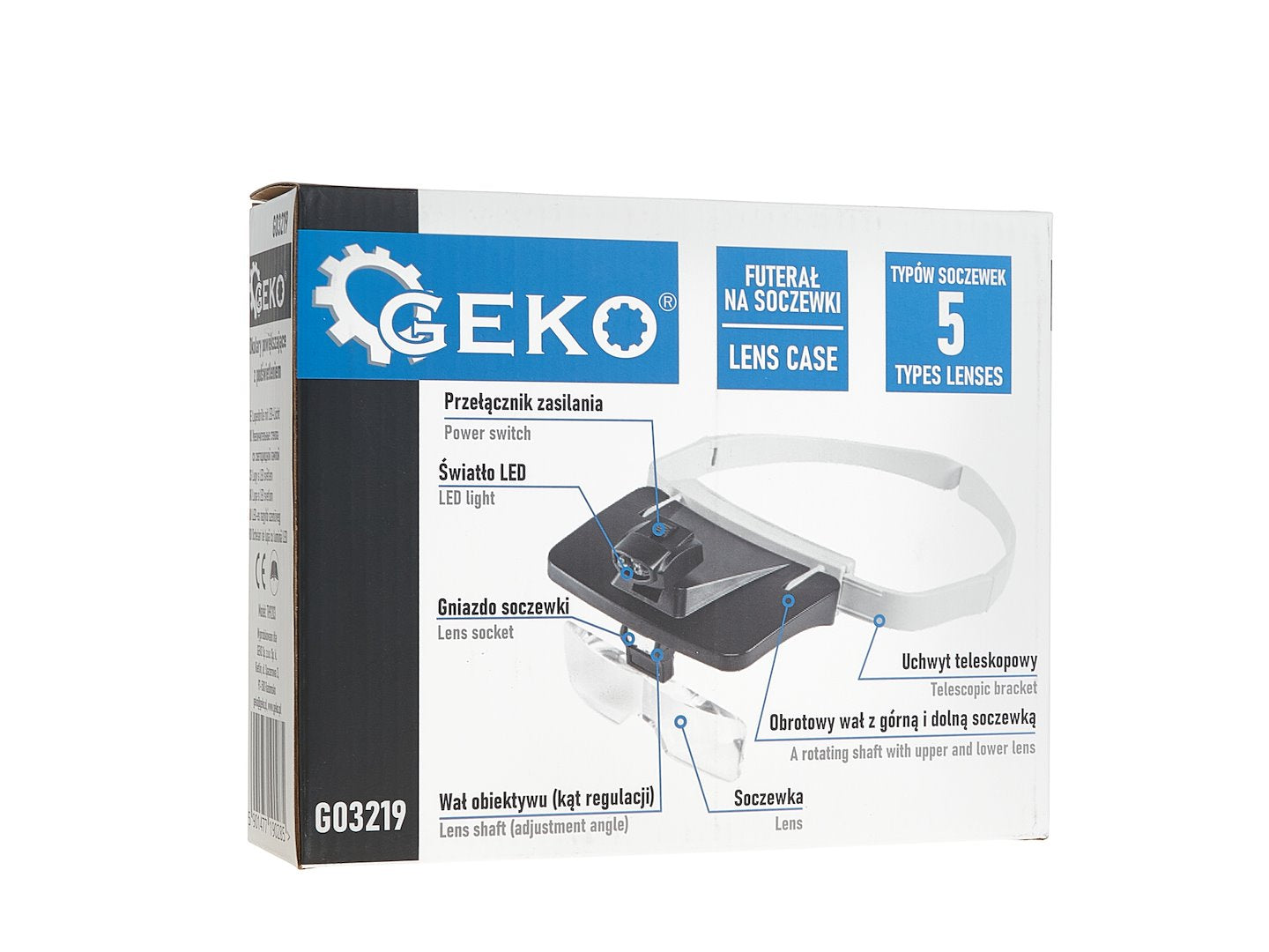 Лупи очила с 5 сменяеми лещи и LED - за прецизност