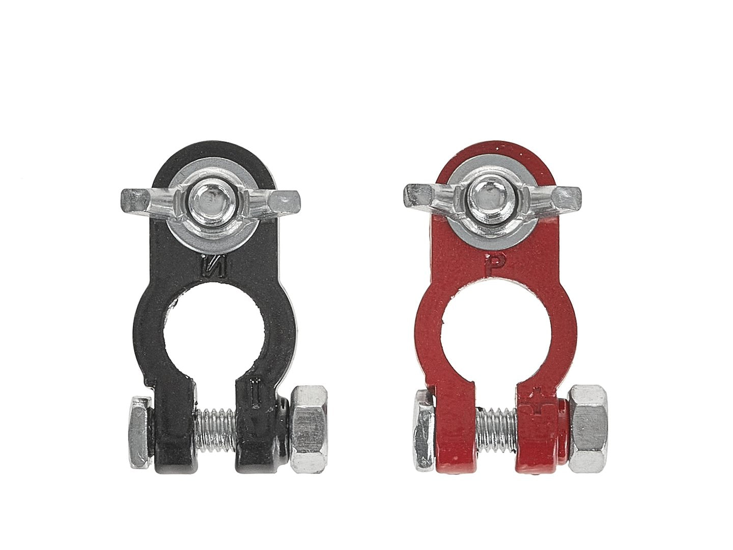 Комплект 2 алуминиеви клеми за акумулатор на автомобил - GEKO