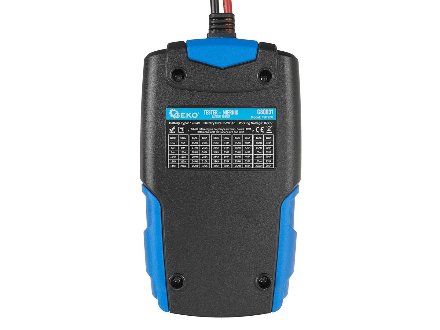 Тестер за батерии LCD 12/24V 3Ah-200Ah