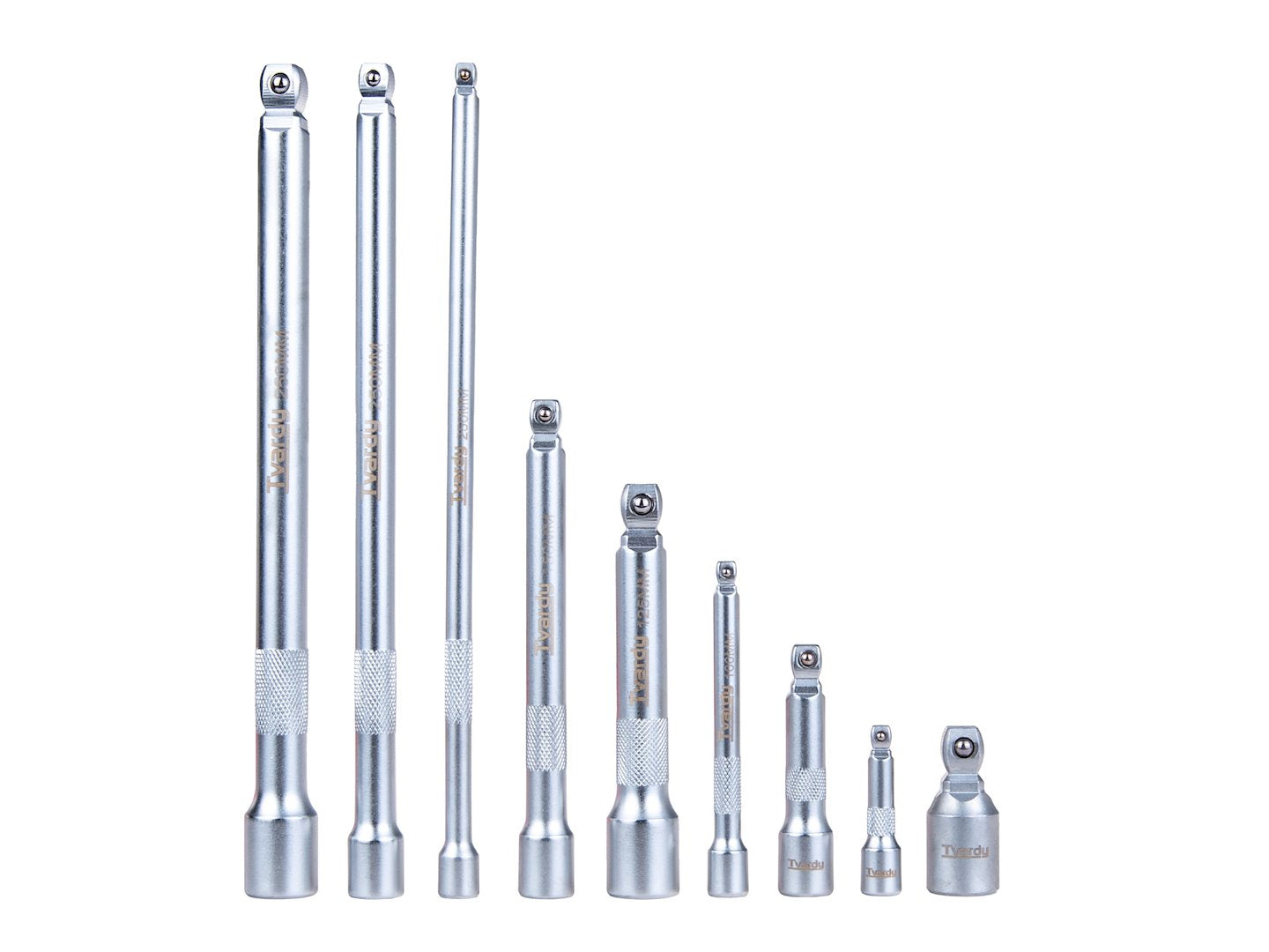 Комплект 9 артикулирани удължители 1/4 3/8 1/2 CrV