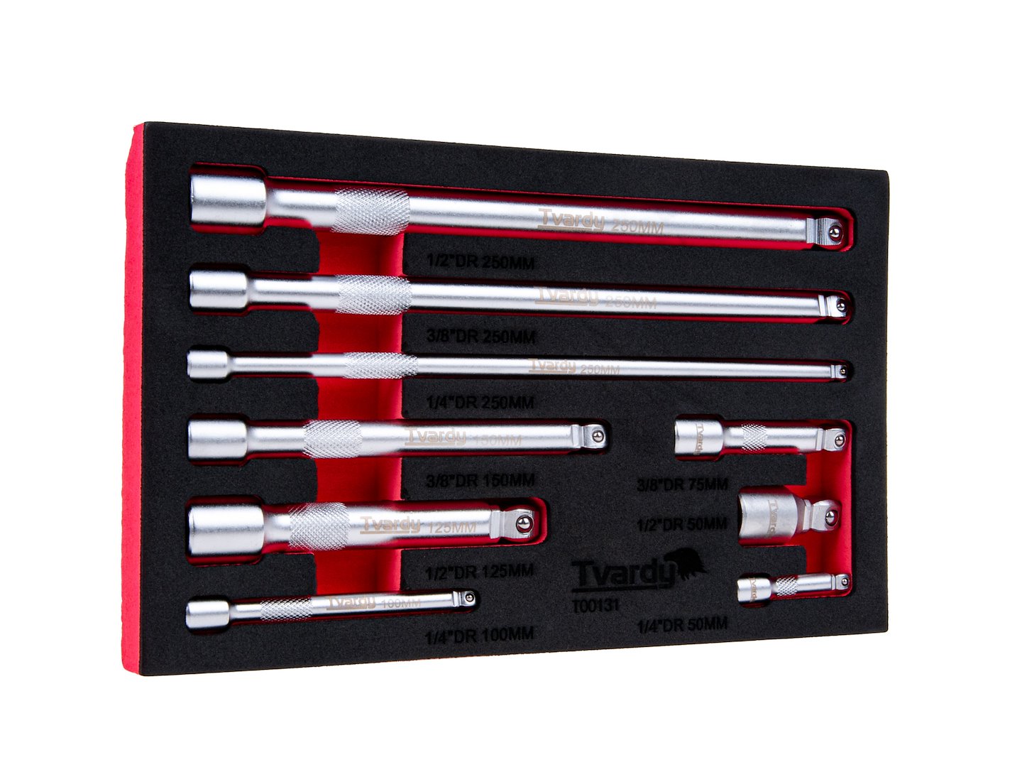 Комплект 9 артикулирани удължители 1/4 3/8 1/2 CrV