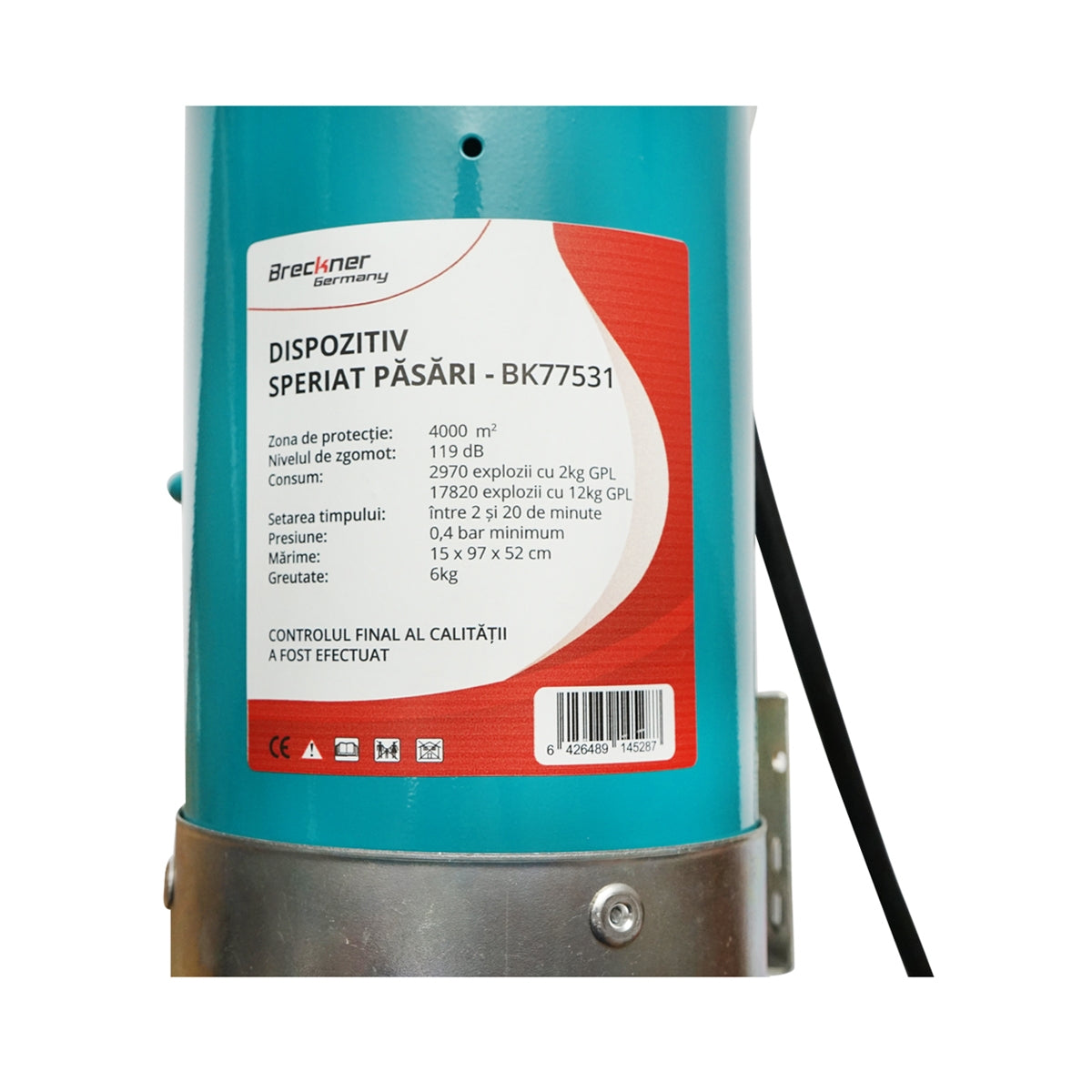 Механично оръдие за взрив на газ за сплашване на птици 150x970х520мм