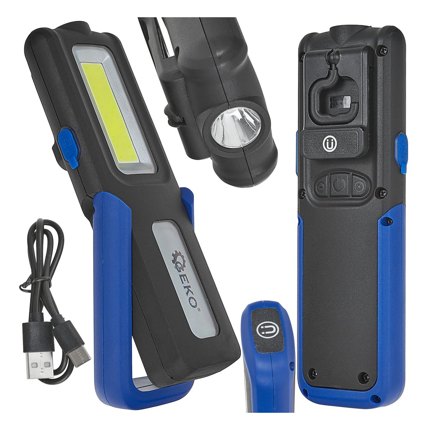 Акумулаторна LED работна лампа с 2000mAh power bank 400lm GEKO