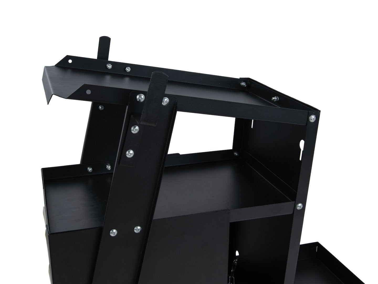 Количка за заваръчни уреди с дръжка и 4 чекмеджета