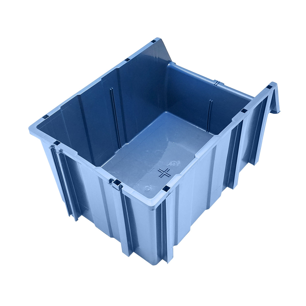 Стойка с 16 кутии за съхранение/организация, синя пластмасова кутия, 680x510x1100мм