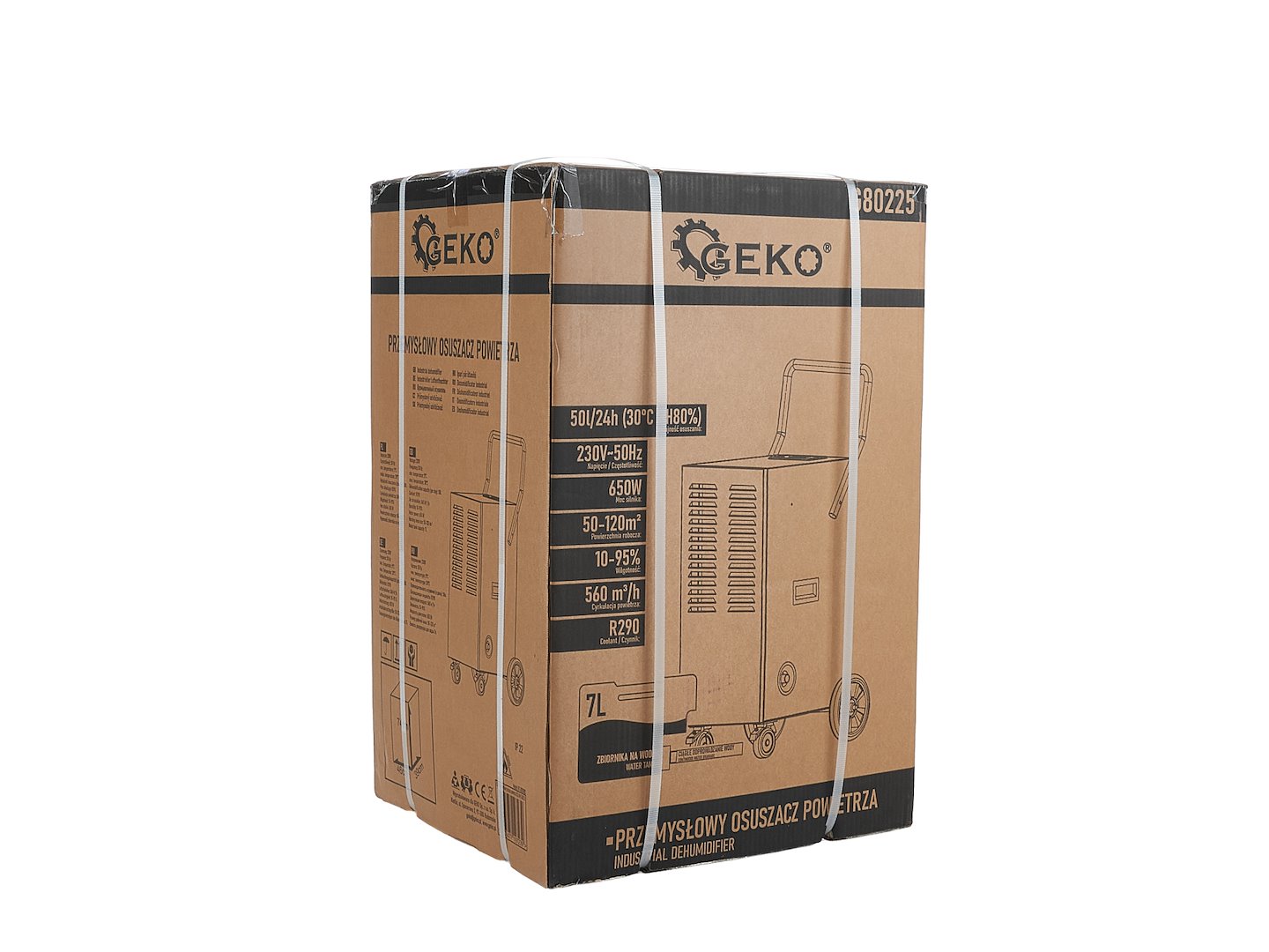 Индустриален влагоабсорбатор 50L/24H 50-120m2 650W