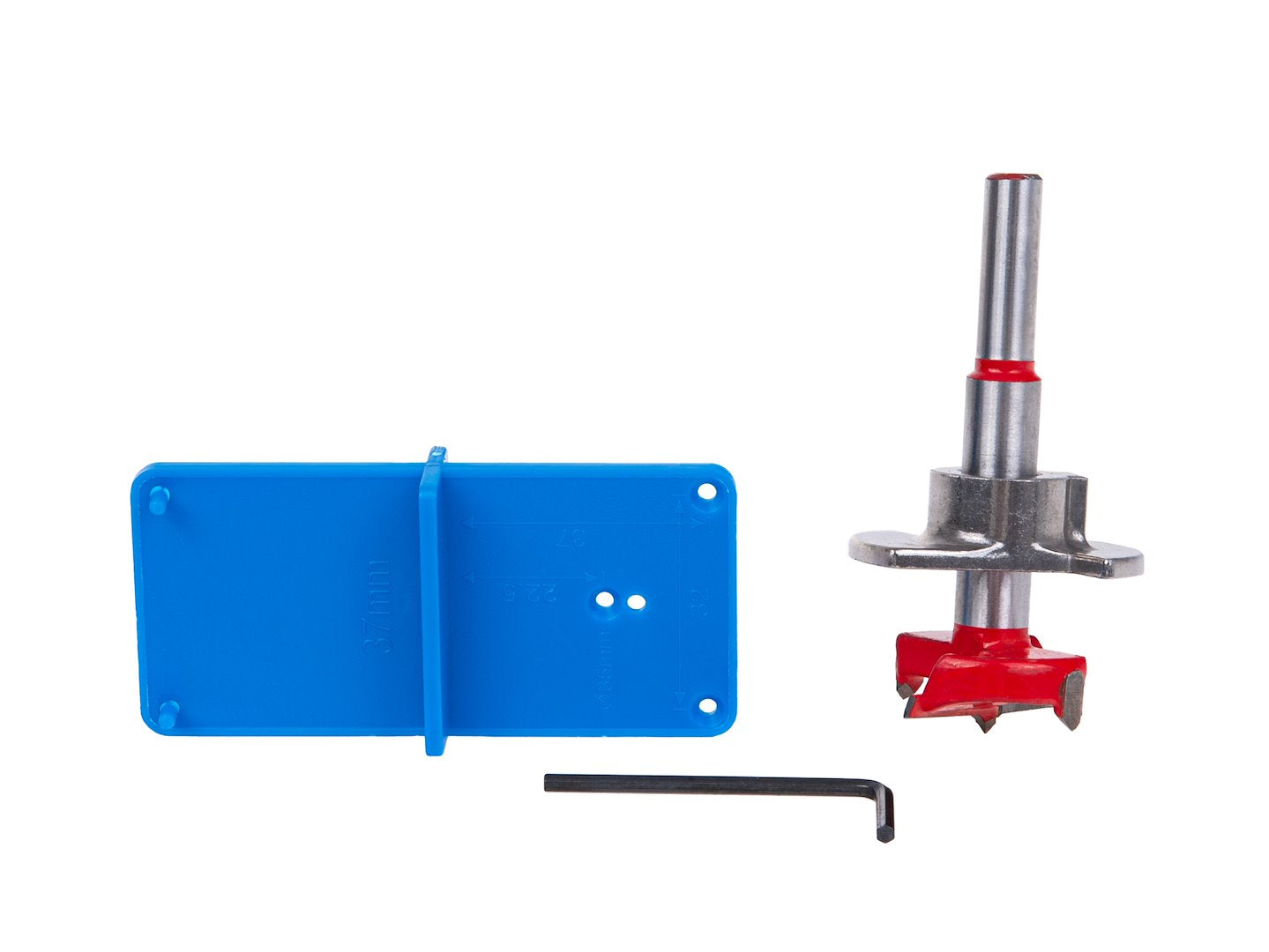 Шаблон за монтаж на панти тип чаша с регулируема фреза 35 мм GEKO