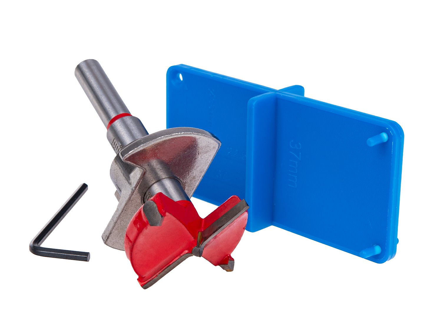 Шаблон за монтаж на панти тип чаша с регулируема фреза 35 мм GEKO