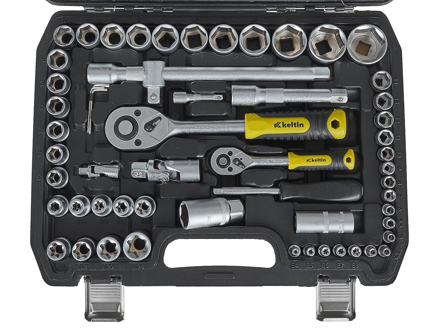 Комплект инструменти 108 части 1/4", 1/2" GEKO