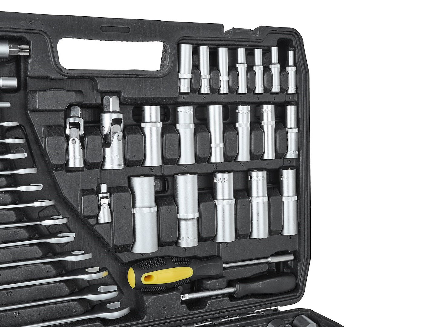 Комплект инструменти 216 части 1/4", 3/8", 1/2" GEKO