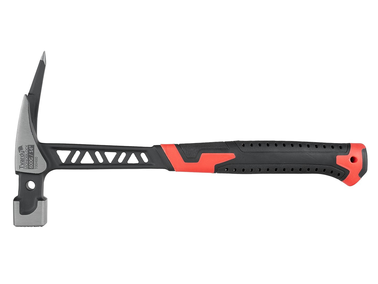 Антишоков моноблоков дърводелецски чук 600 г с магнит и екстрактор за пирони - GEKO