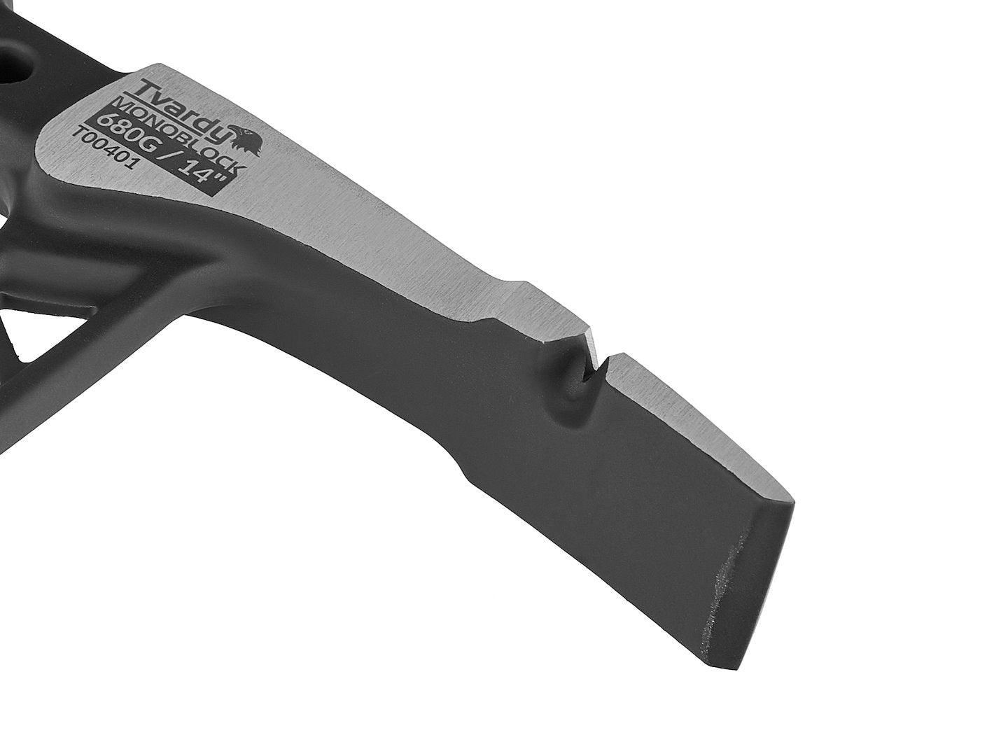 Антишоков моноблоков дърводелецски чук 680 г с магнит и екстрактор за пирони - TVARDY