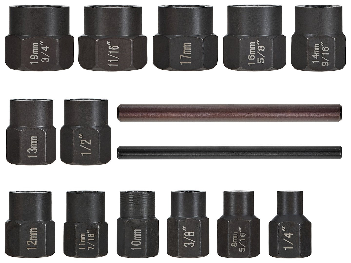 Комплект екстрактори за износени винтове 6-10 мм, 15 части GEKO