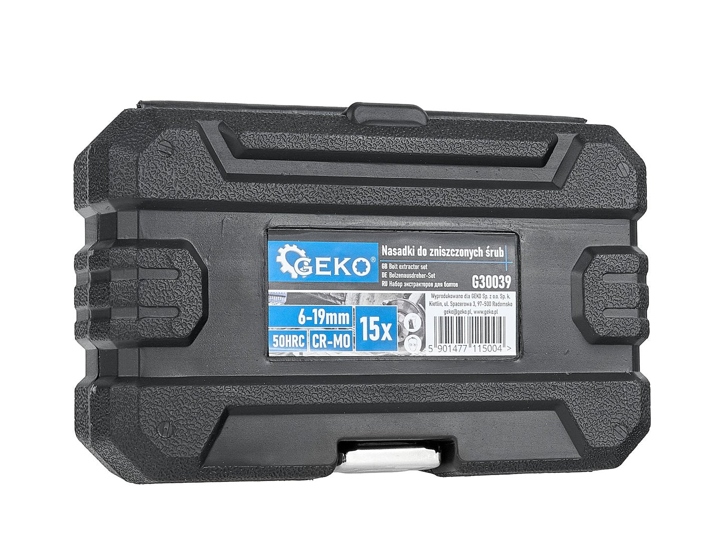 Комплект екстрактори за износени винтове 6-10 мм, 15 части GEKO