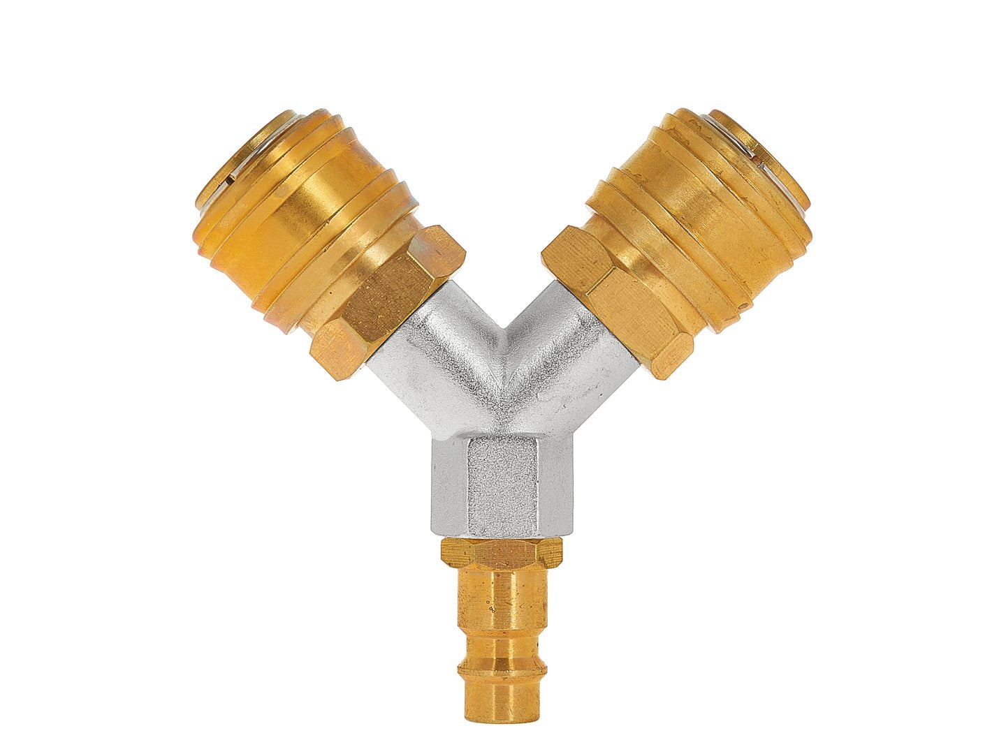 Разделител, въздушен разпределител с 2 изхода, бързи връзки 1/4