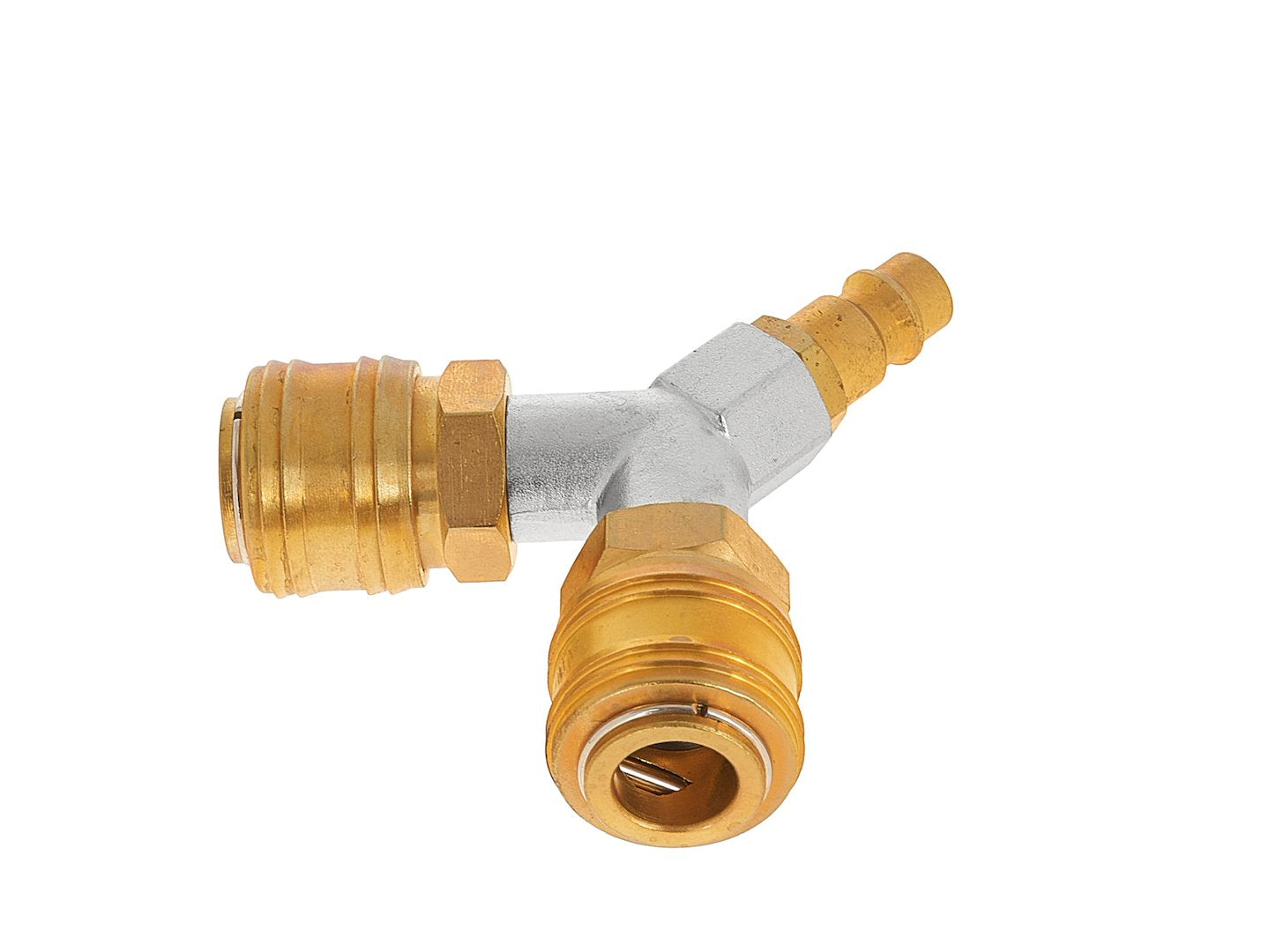 Разделител, въздушен разпределител с 2 изхода, бързи връзки 1/4