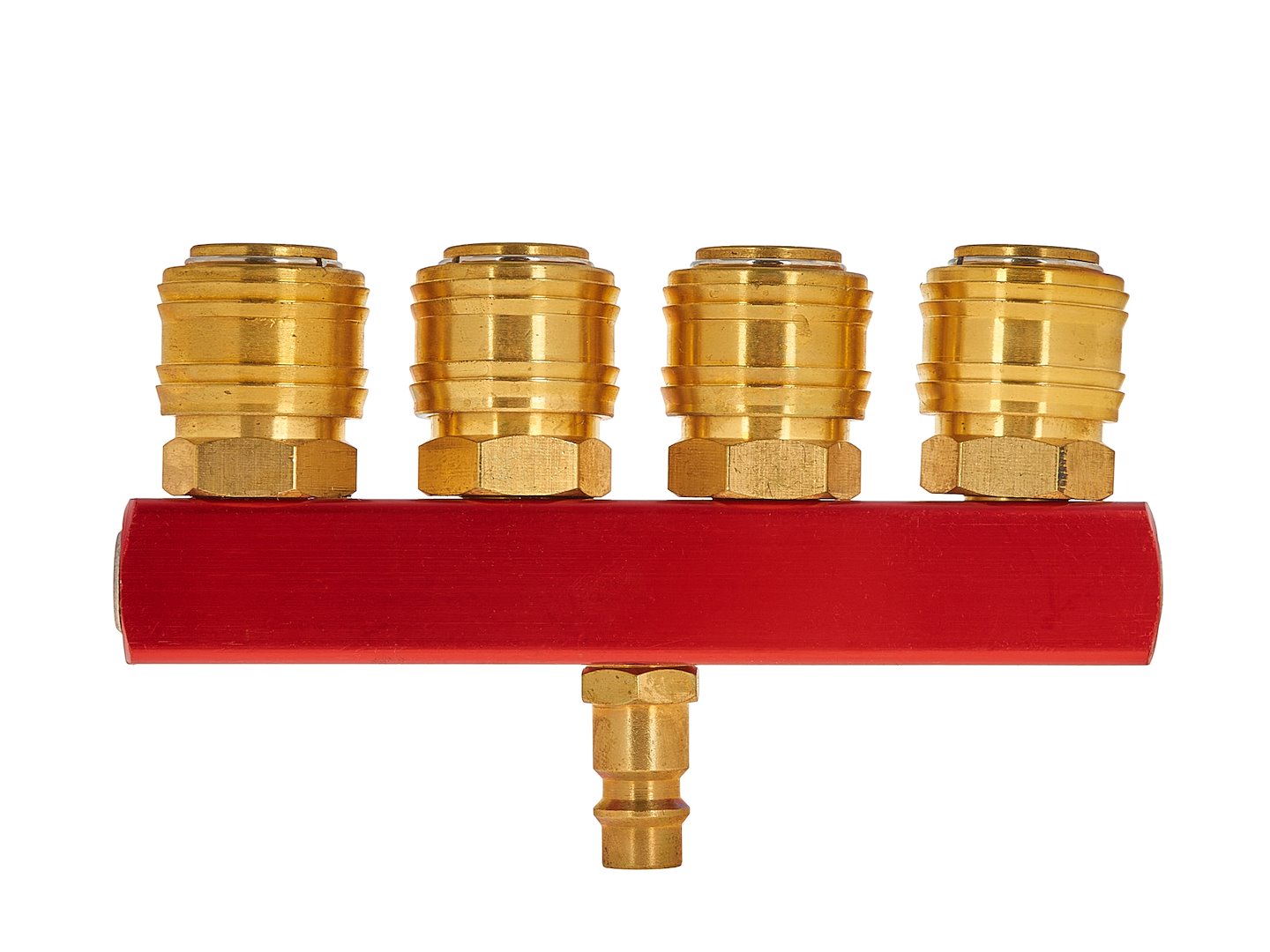 Разделител, въздушен разпределител с 4 изхода, бързи връзки 1/4