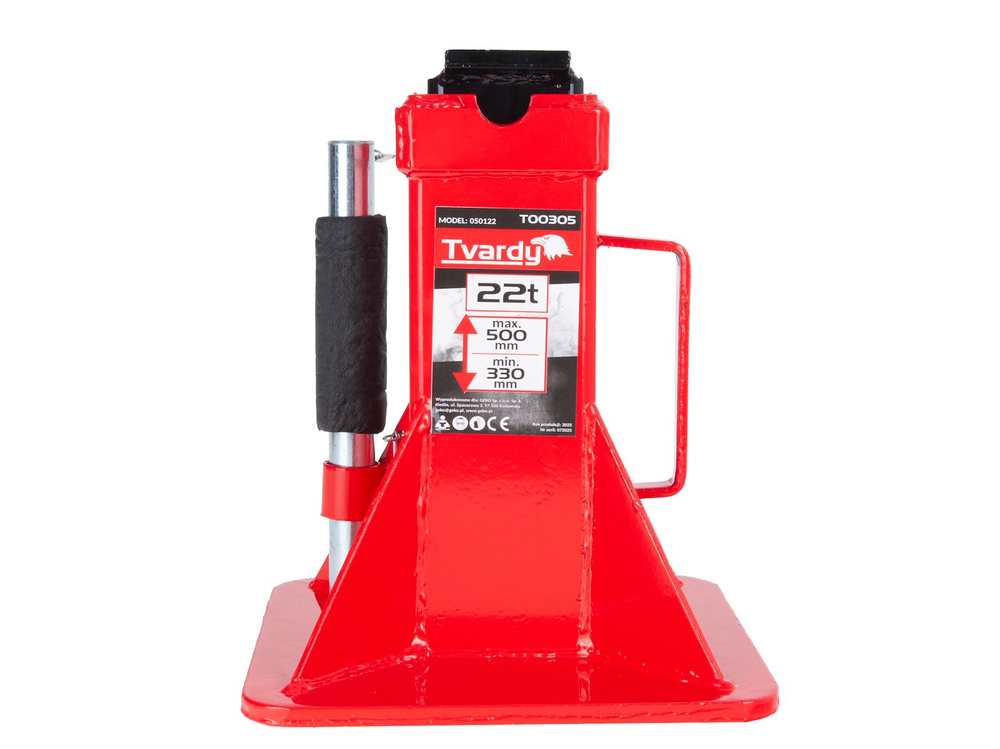 Подпорна стойка с фиксиращ пин 22 т, регулируема 330-500 мм