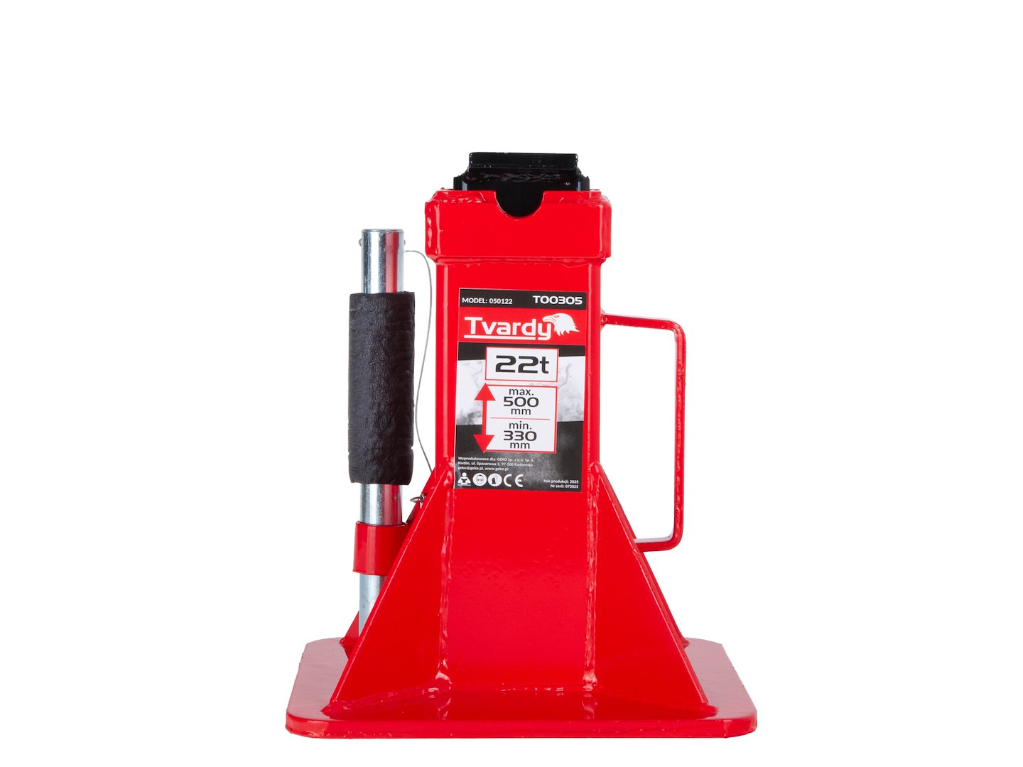 Подпорна стойка с фиксиращ пин 22 т, регулируема 330-500 мм