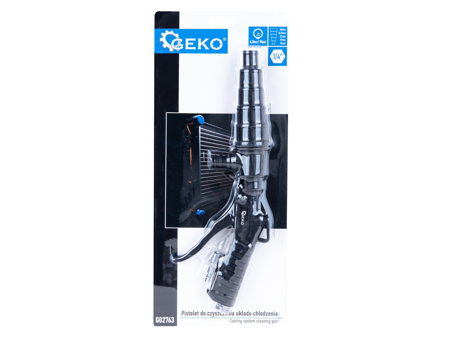 Пистолет за почистване на охладителната система на автомобилен двигател 1/4 GEKO