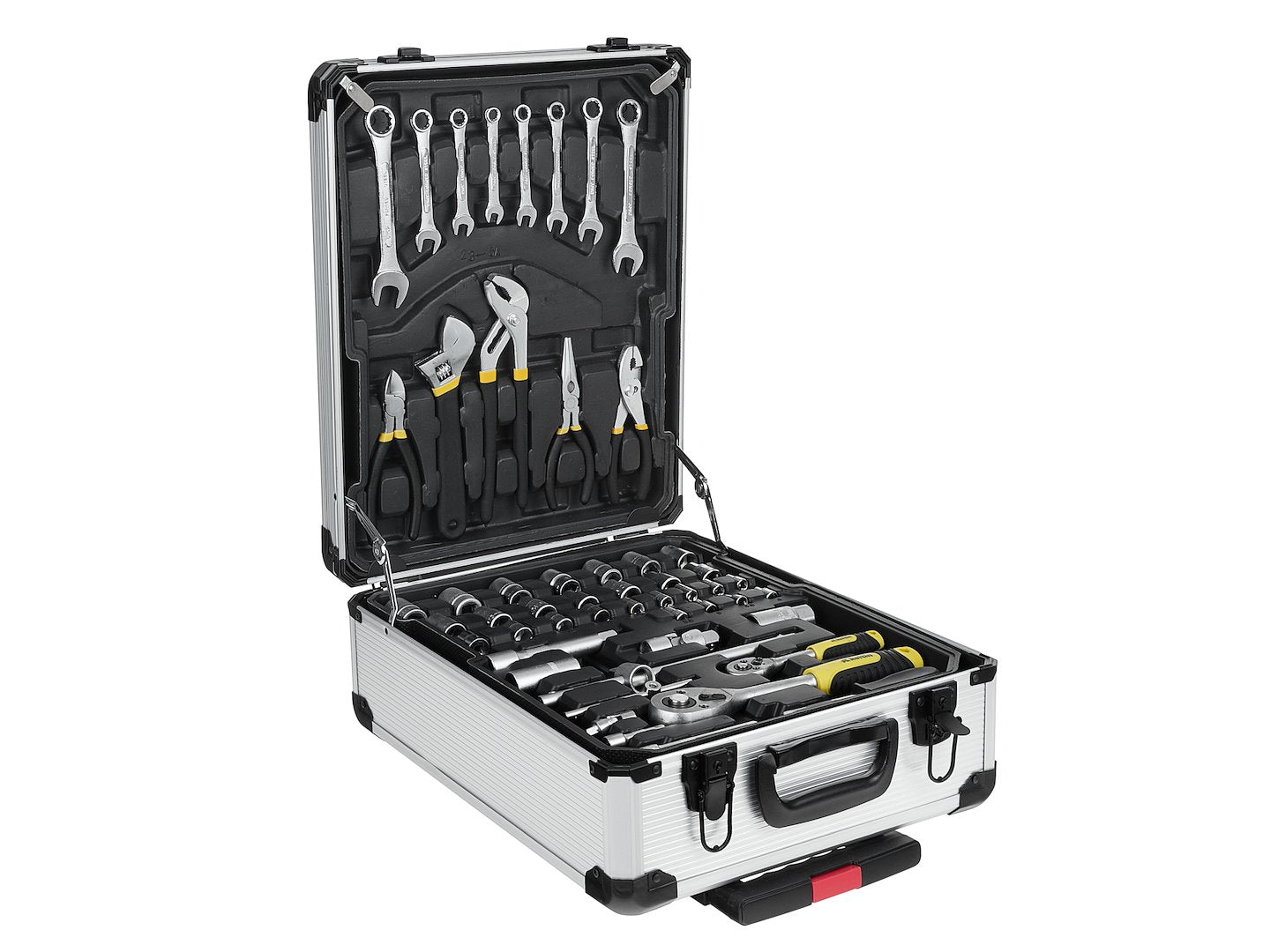 Алуминиев куфар на колелца, оборудван с 187 части