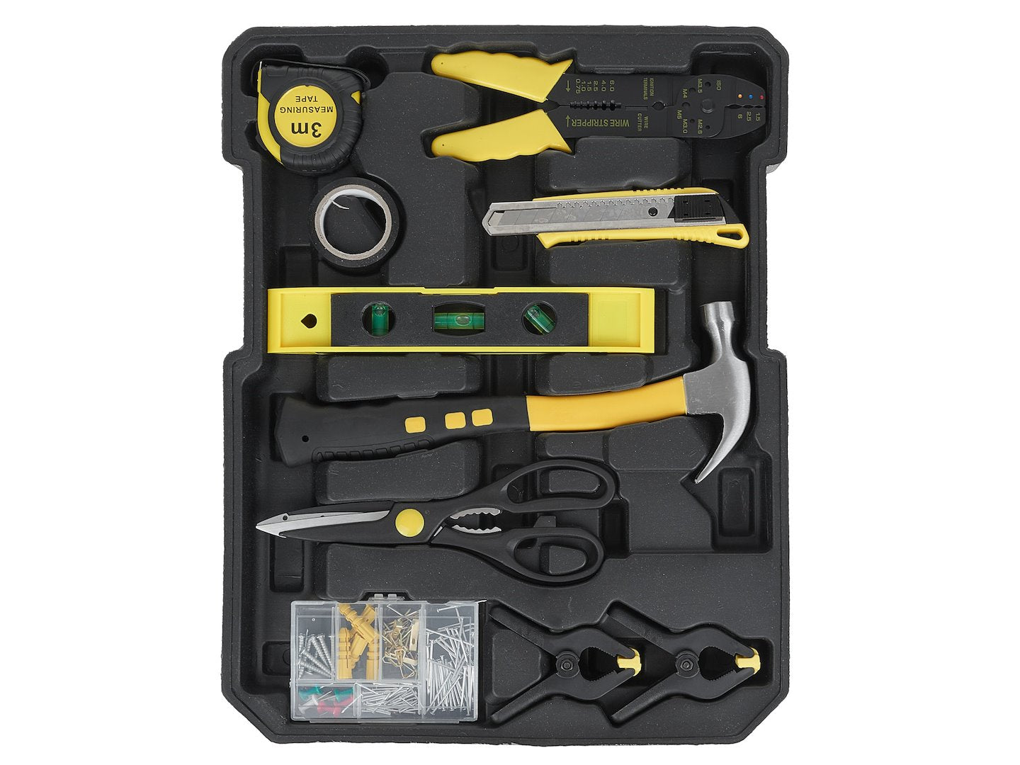 Алуминиев куфар на колелца, оборудван с 187 части