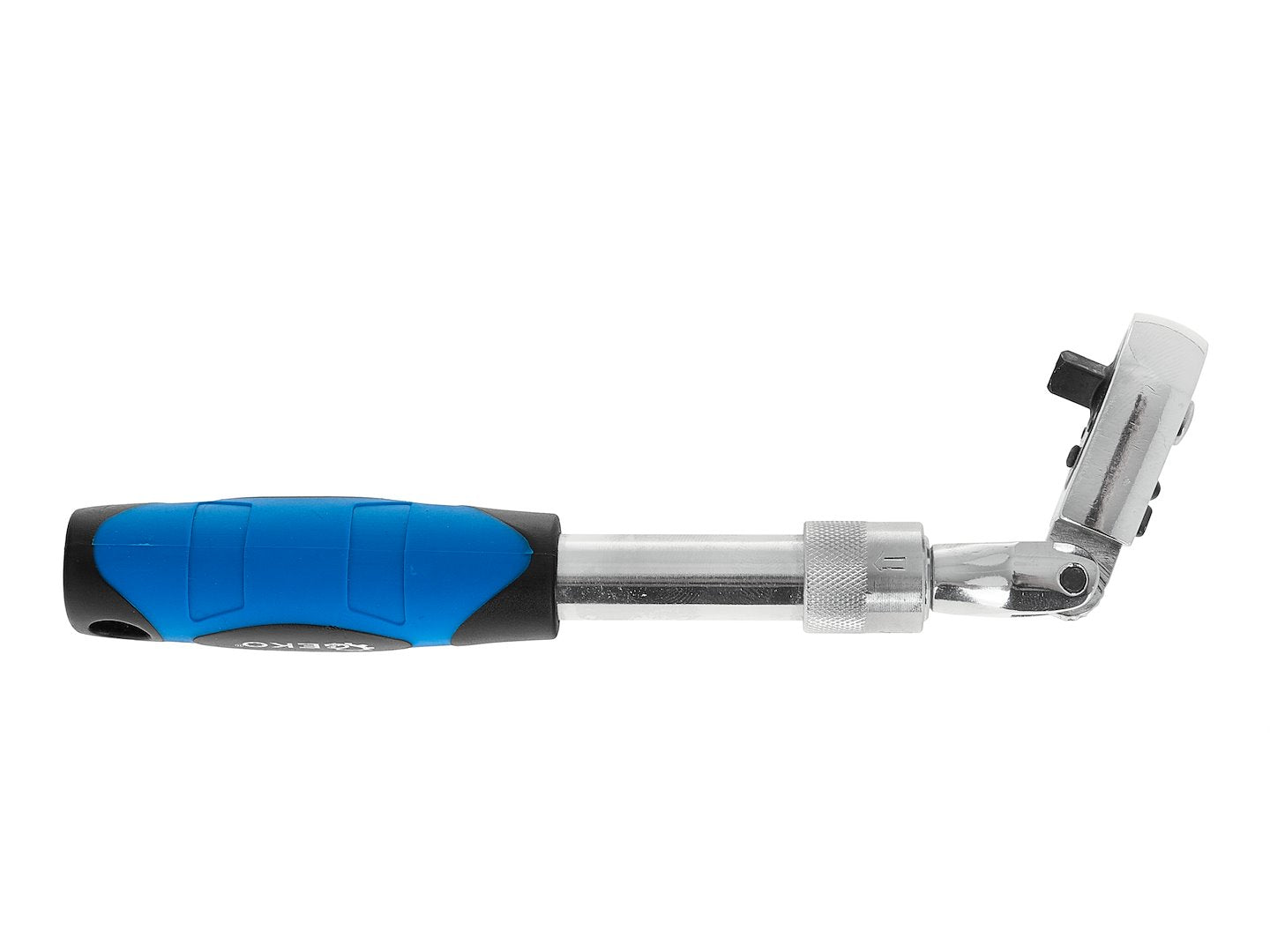 Тресчотка 1/4 с регулируема телескопична дръжка 210-278 мм и шарнирна глава 72 т CRV