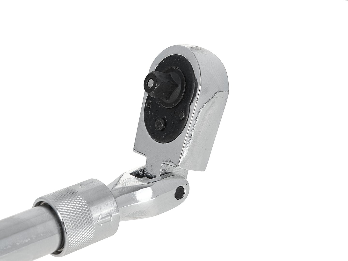 Тресчотка 1/4 с регулируема телескопична дръжка 210-278 мм и шарнирна глава 72 т CRV