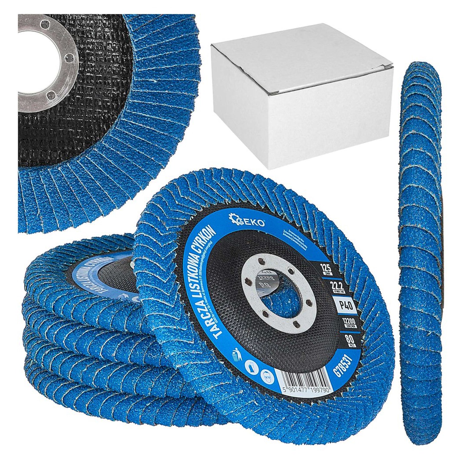 Циркониев диск с острие, за дълбоки заваръчни зони 125 мм Р40