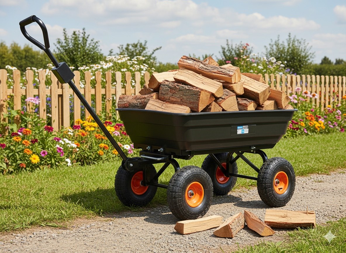 Накланяща се градинска количка 75 кг GEKO