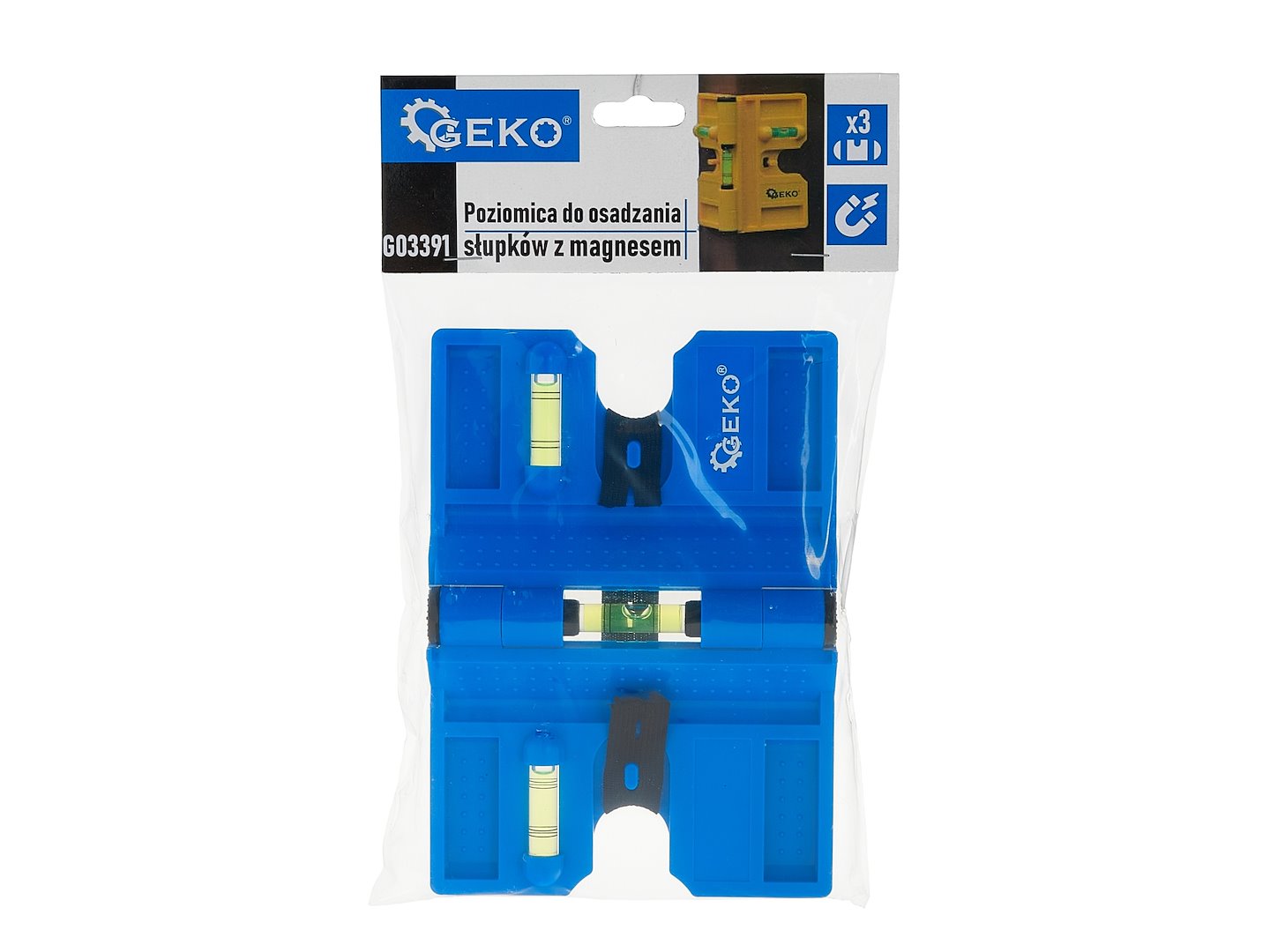 Нивелир за ъгли с 3 мехура с магнит