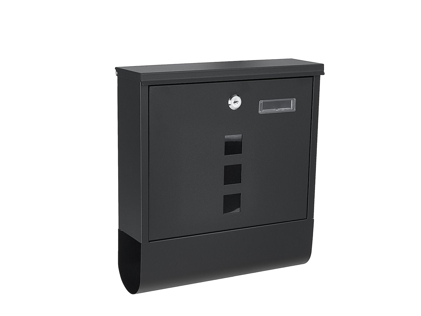Пощенска кутия 34х30.7х10 см черна