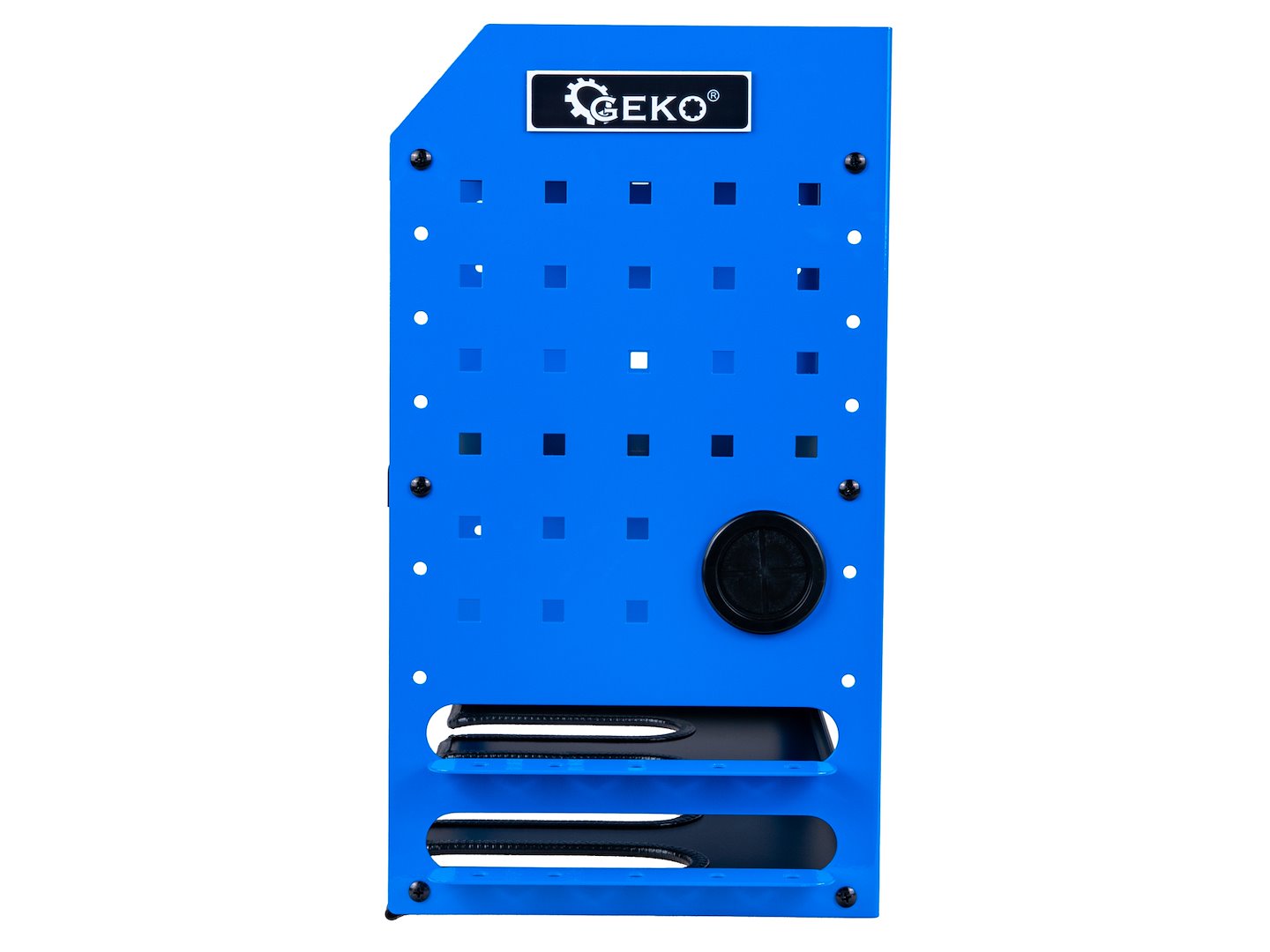 Метален рафт с държач за отвертки и електроинструменти GEKO