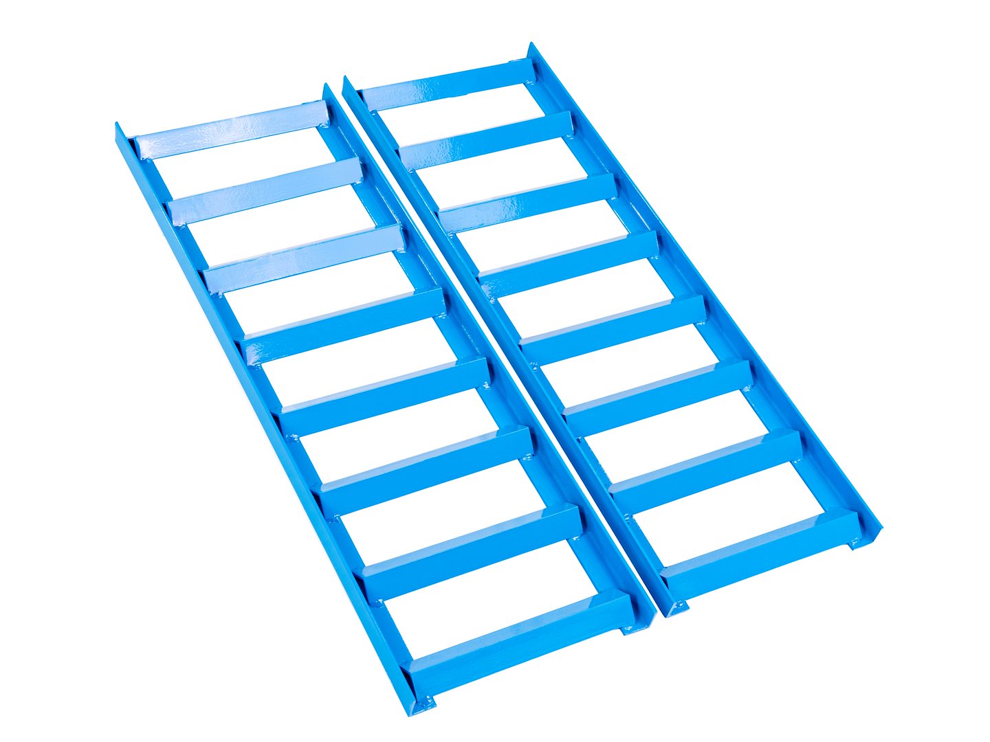 Комплект 2 стоманени удължители за рампа 80 см за автомобили с нисък просвет