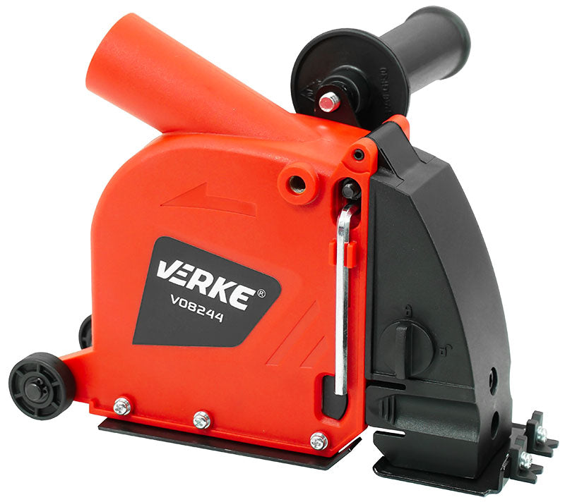 Защита от прах с приставка за прахоулавяне за ъглошлайфове 115 мм и 125 мм - VERKE